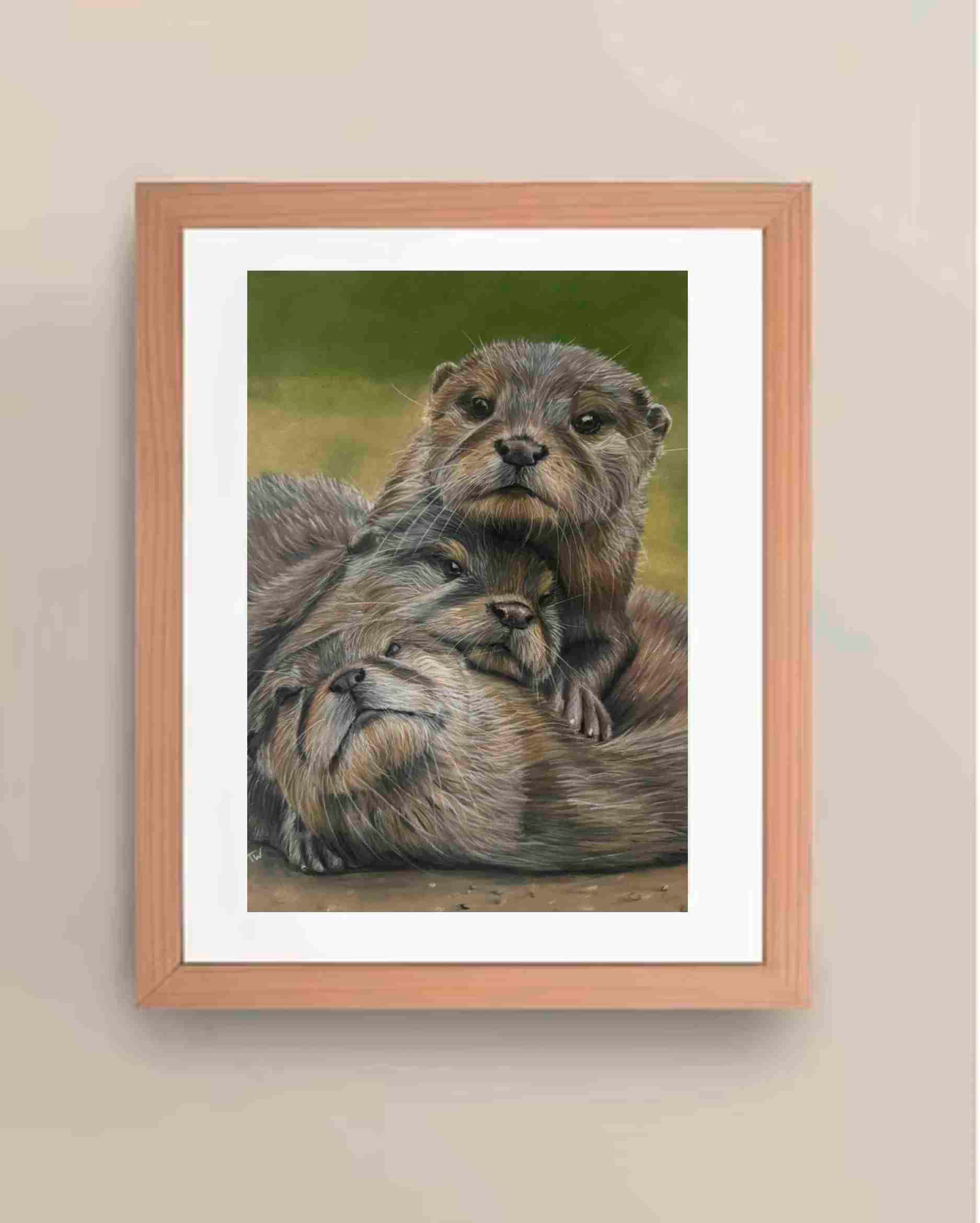 ‘Otter Stack’ A4 Giclee limited edition print