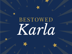 The name Karla is written in the stars