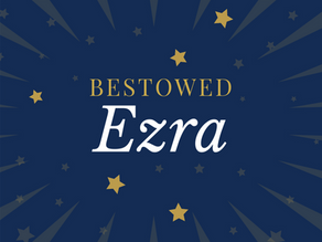 Ezra's name is written in the stars.