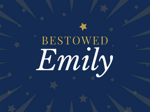 The name Emily is set in the sky.