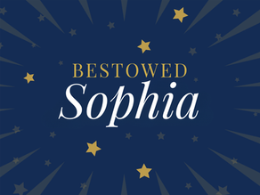 The name Sophia is written in the stars.