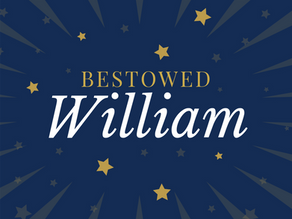 William's name is written in the stars.