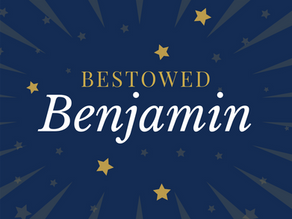 Benjamin's name is written in the stars.