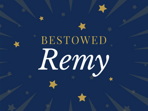 The name Remy is written in the stars.
