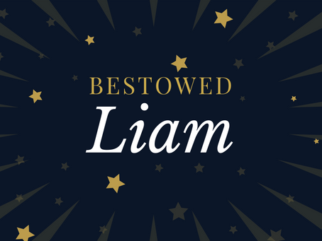 The name Liam is in the sky