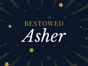 Asher's name is written in the stars