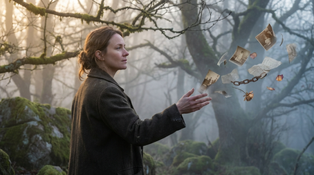 A woman setting boundaries to let go of what no longer serves her