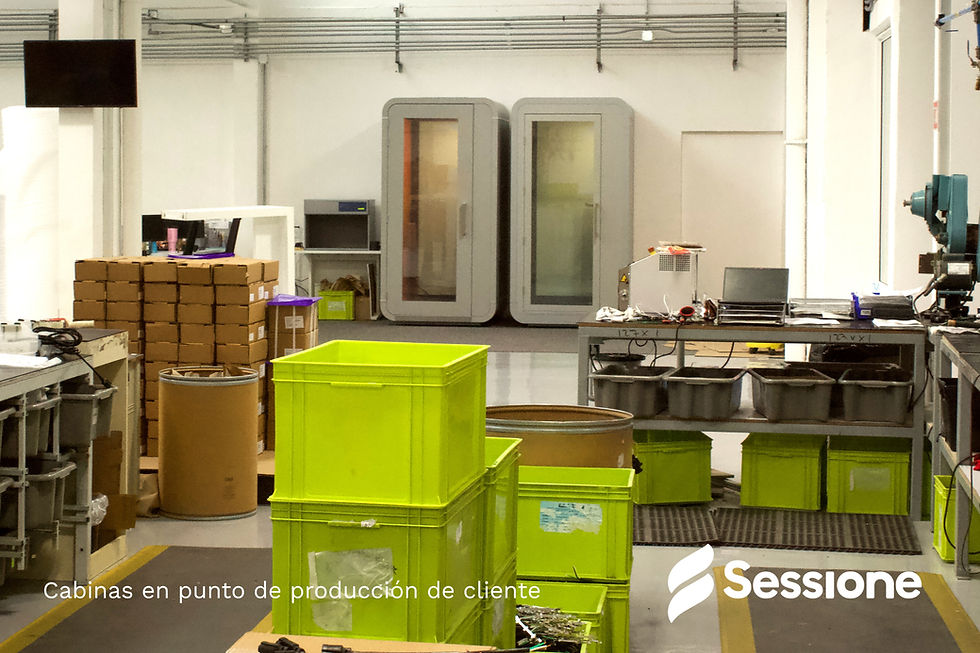 Cabinas en punto de producción