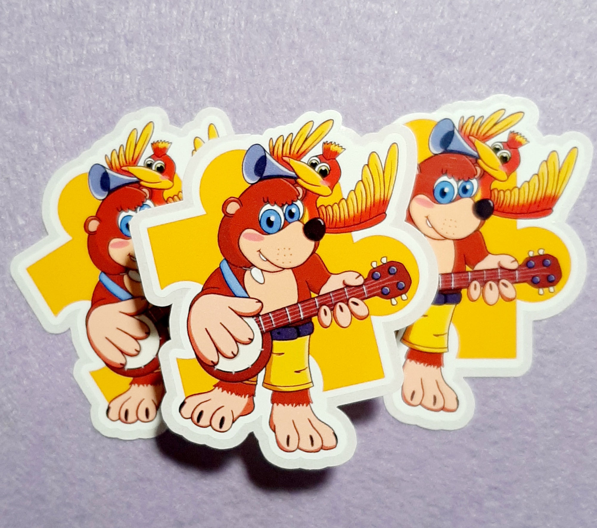 Bear + Bird Sticker