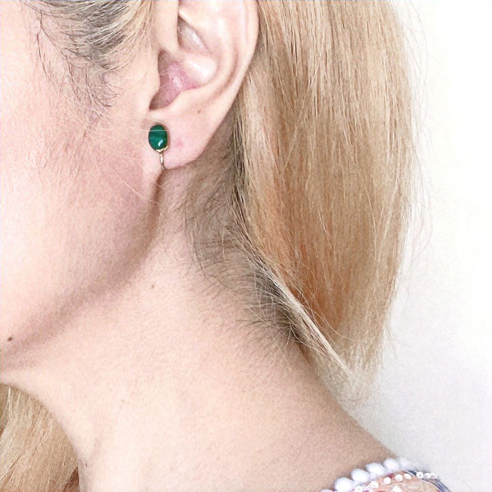 サムネイル： ＊片耳購入OK＊「マラカイト」イヤリング/ピアス