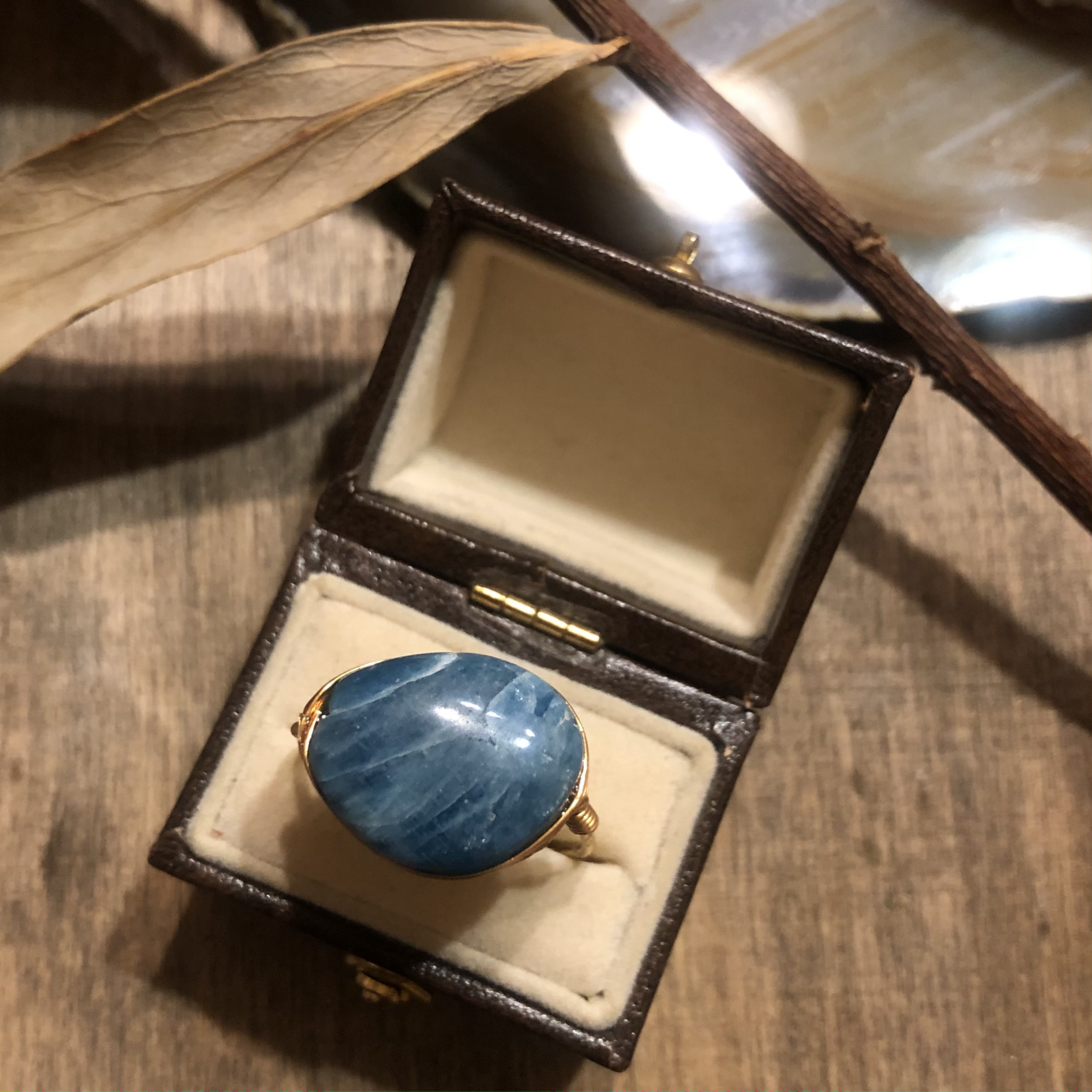 ＊波のゆらぎを映して＊　アパタイト　One ring