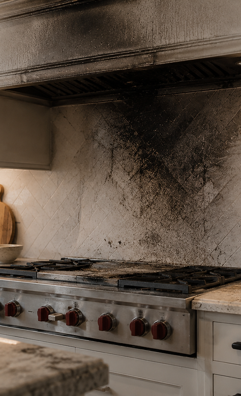 Fire damage restoration in Palm City FL with smoke cleanup, soot removal, odor control, and repair services for homes, office