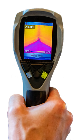 mold inspection thermal reader