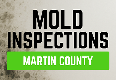 Mold inspection in Martin County home with professional testing equipment