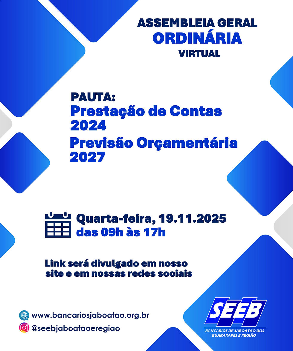Assembleia de Prestação de Contas 2024 e Previsão Orçamentária 2026.