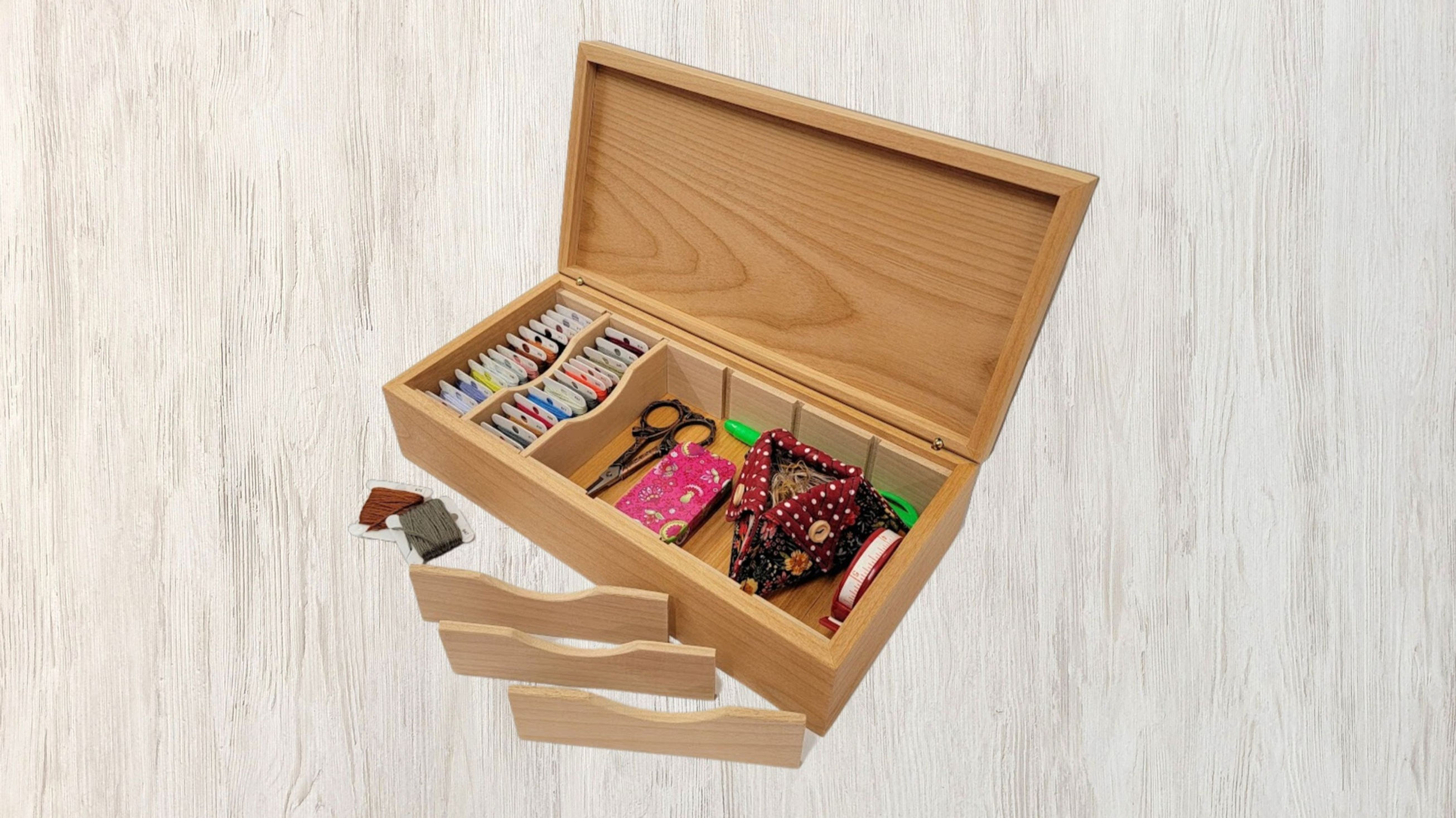 Thread Box, Bobbin Organizer, Cross Stitching Storage