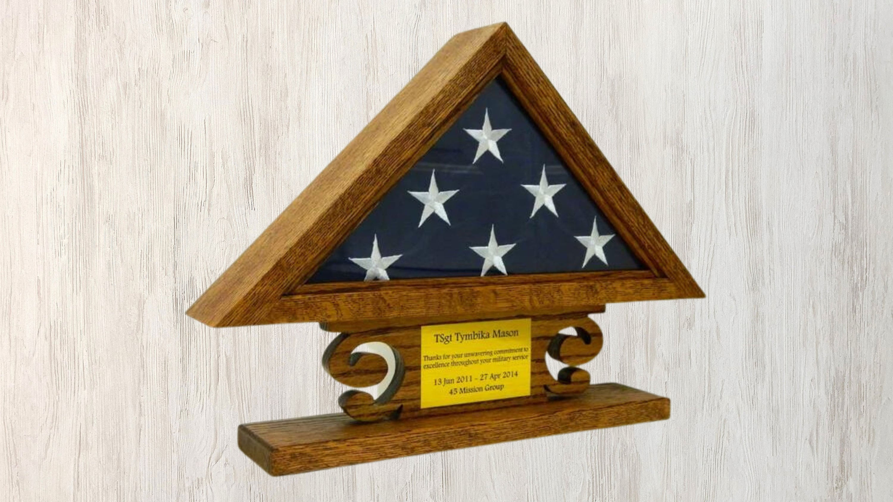 Military Flag Case, 3 x 5 Folded Flag