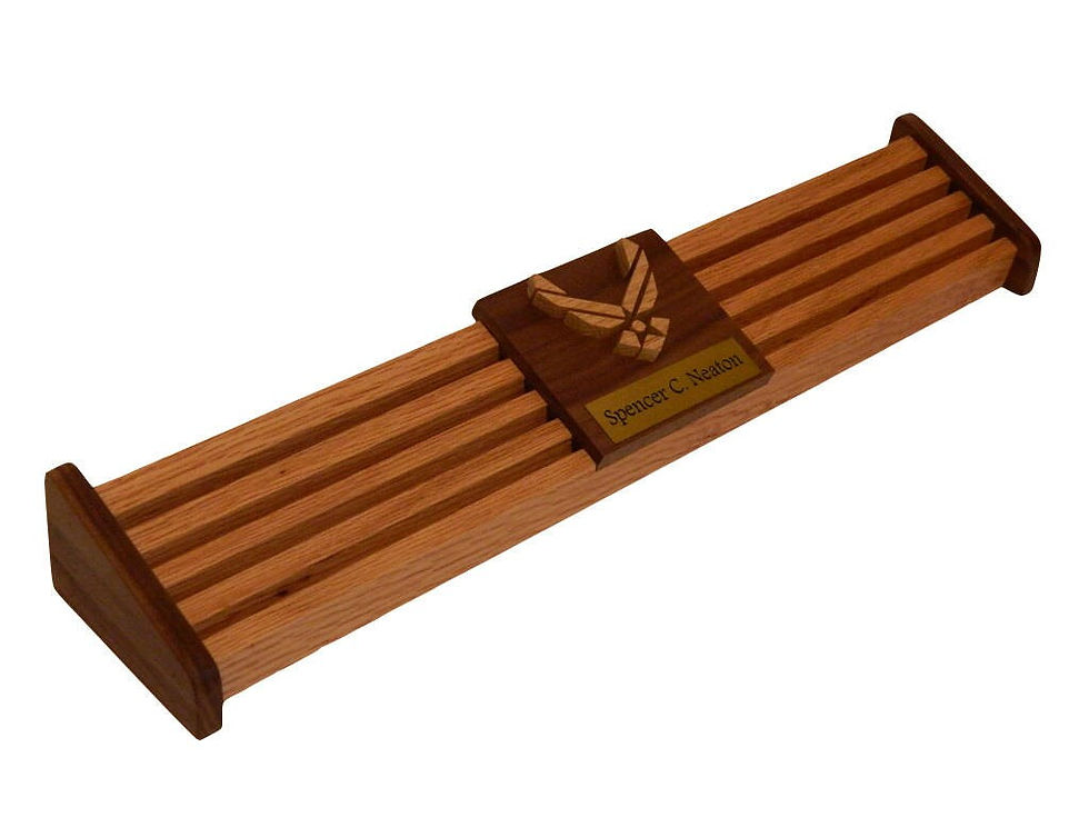 Thumbnail: Military Challenge Coin Display, 24 Air Force Military Coin Holder Engraved