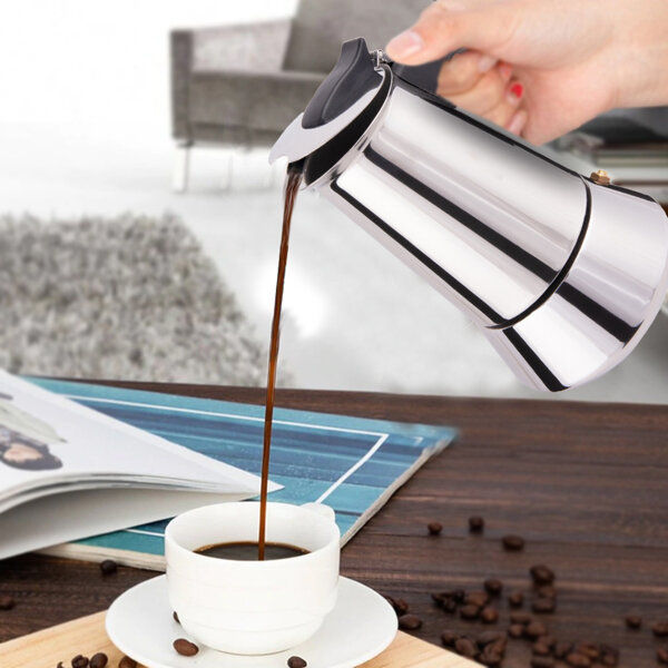 Küçük resim: CoffeeHutt Jun-4  Çelik Mokapot 
