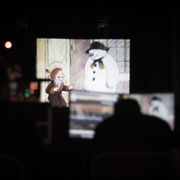 The film is shown on the big screen