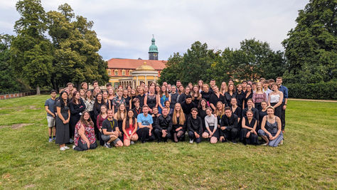 A group of young musicians at European Youth Music Week