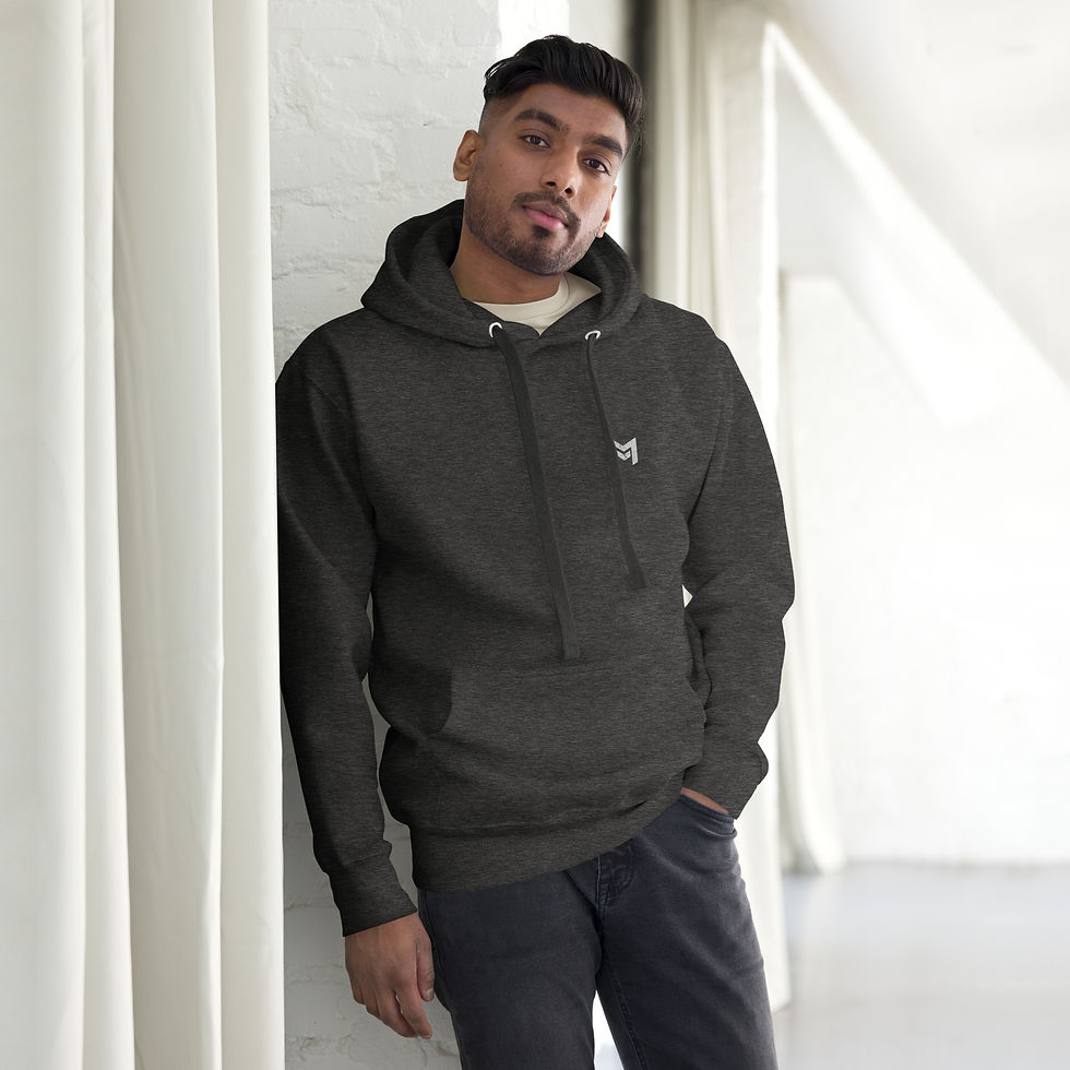 MERC Mindset Core Pull-Over Hoodie - Charcoal Grey/Concrete