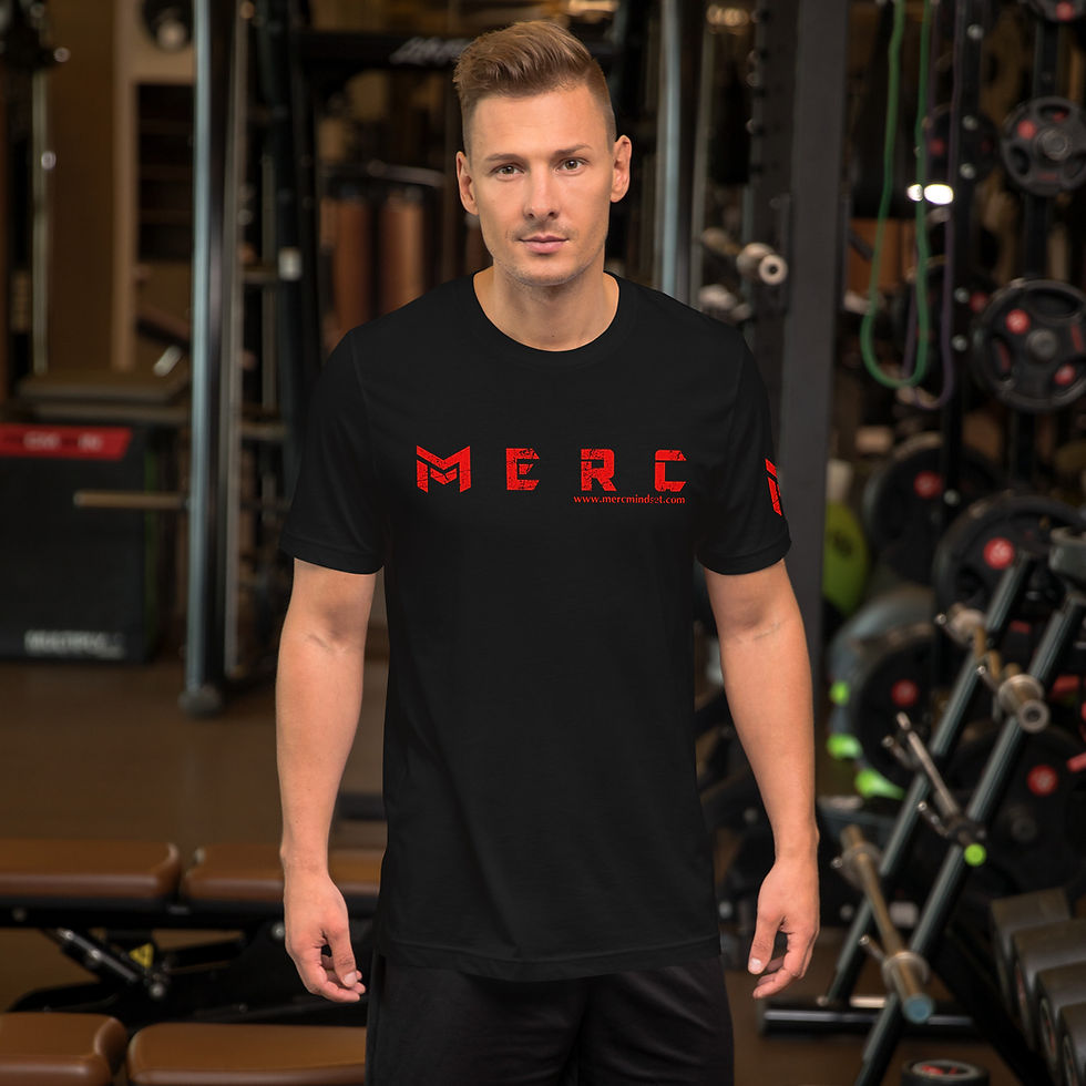 MERC Mindset PRIME T-Shirt - Black/Red Hot