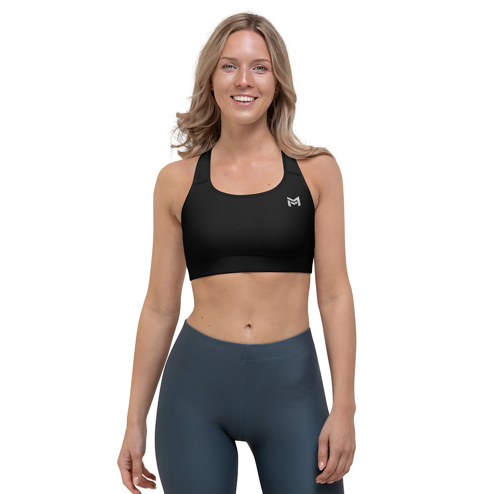 Thumbnail: MERC Mindset PRIME Sports Bra - Black/Concrete