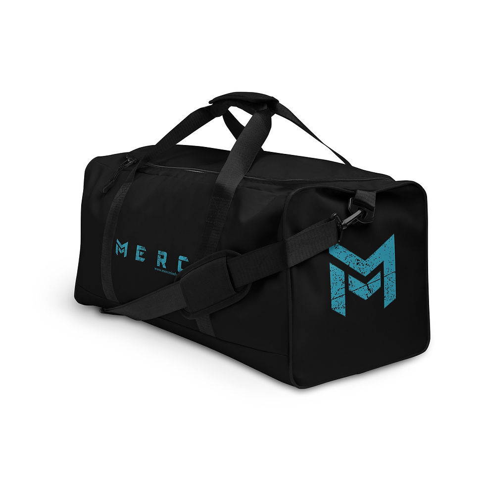 Thumbnail: MERC Mindset GYM Duffle - Black/Hyper Blue