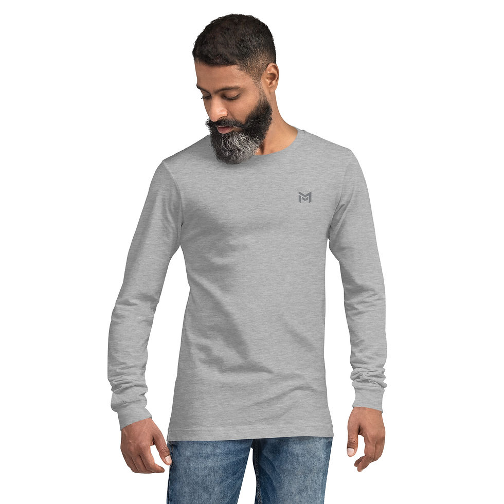 MERC Mindset Core Long Sleeve T-Shirt - Athletic Grey/Wet Concrete