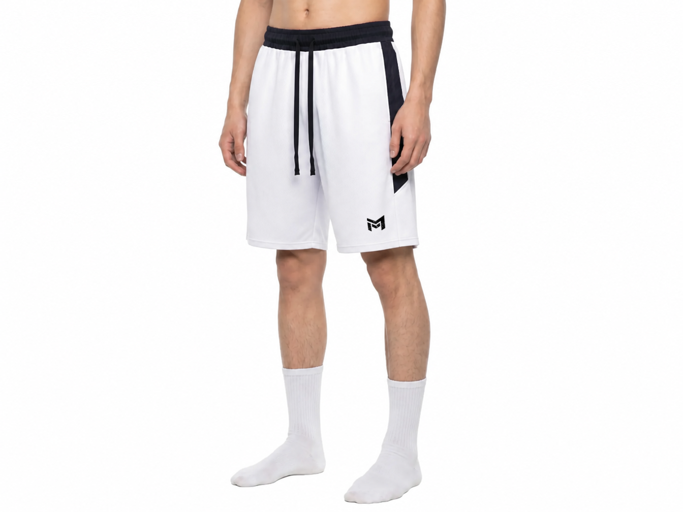 MERC MINDSET Men's CORE INTENT Shorts - White/Black