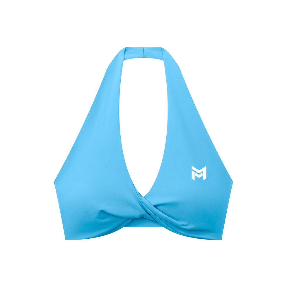 Thumbnail: MERC Mindset CORE AMBITION Halter Sports Bra - VIVID Collection 1 - WhiteOut