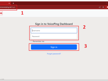 VoicePing Admin Web Guide