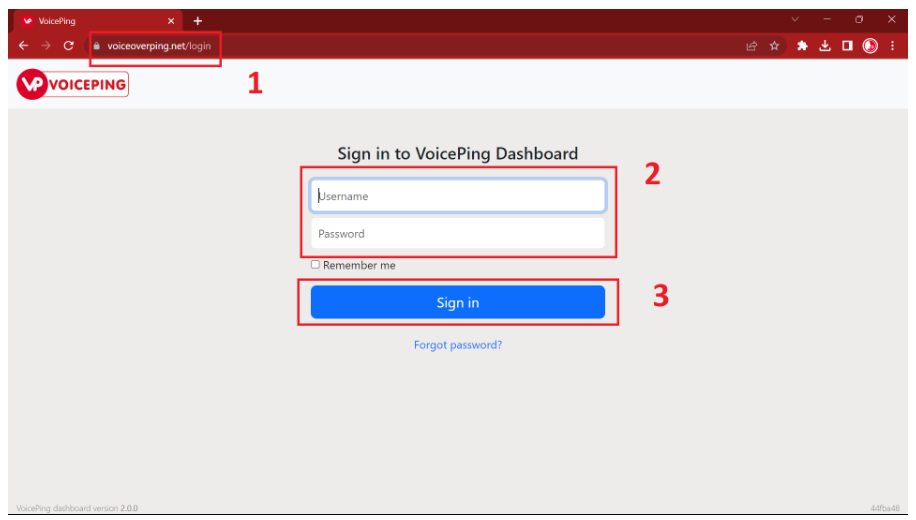 VoicePing Admin Web Guide