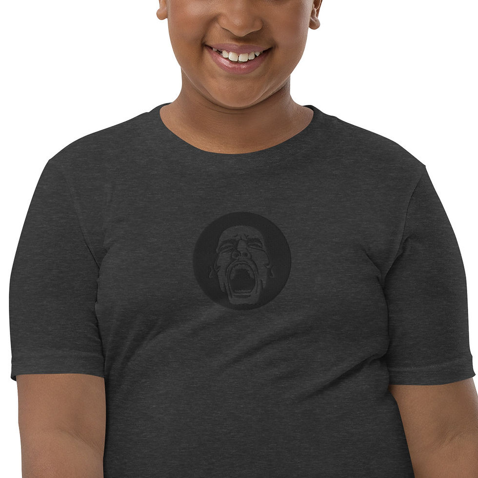 Thumbnail: Youth Head Embroided Short Sleeve T-Shirt