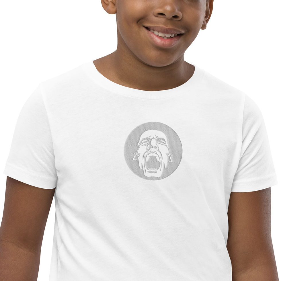 Thumbnail: Youth Head Embroided Short Sleeve T-Shirt