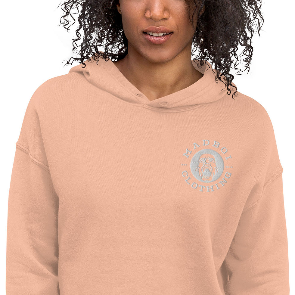 Thumbnail: Classic Embroided Crop Hoodie