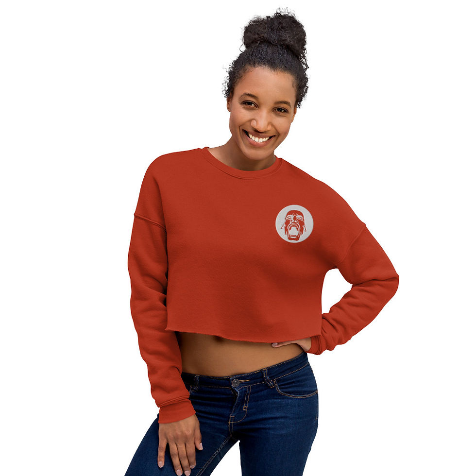Thumbnail: Head Embroided Crop Sweatshirt