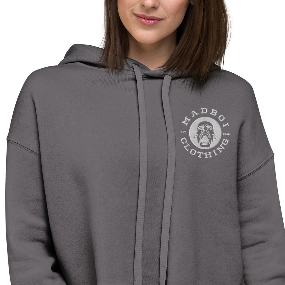 Thumbnail: Classic Embroided Crop Hoodie