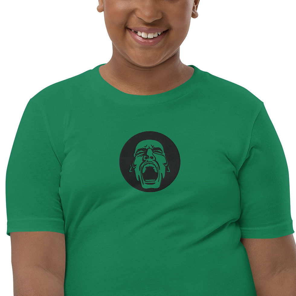 Thumbnail: Youth Head Embroided Short Sleeve T-Shirt