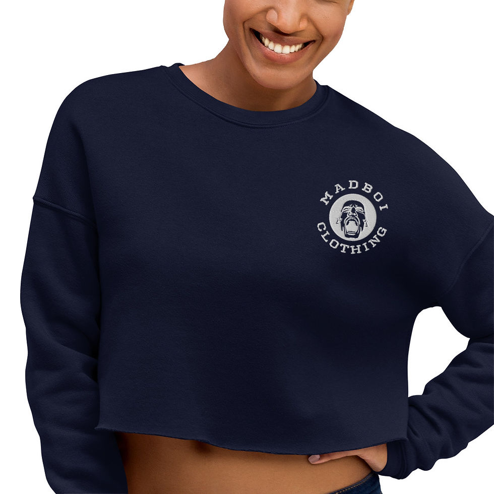 Thumbnail: Classic Embroided Crop Sweatshirt