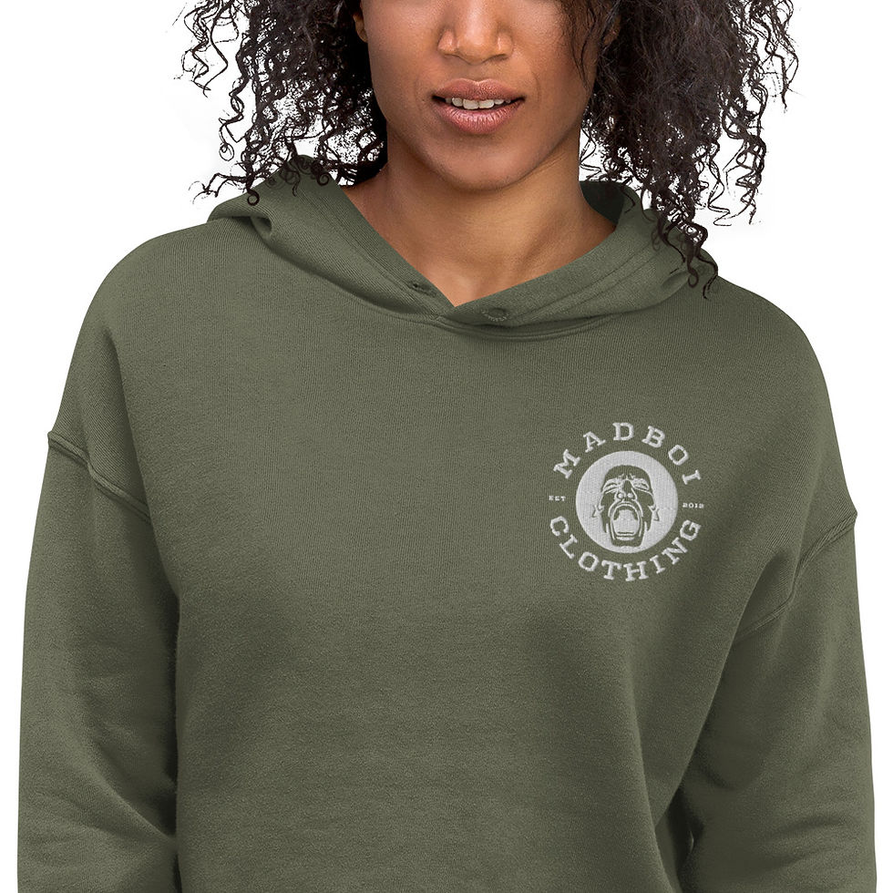 Thumbnail: Classic Embroided Crop Hoodie