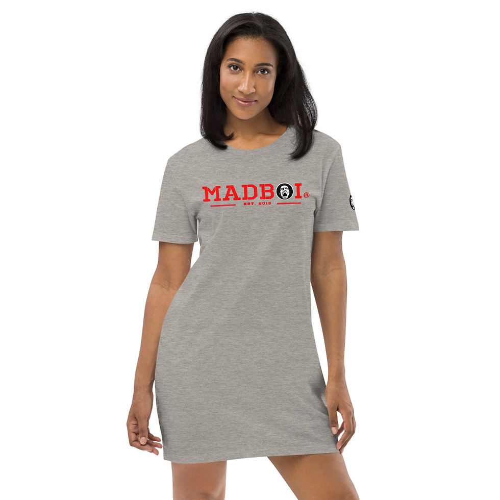 Thumbnail: MADBOI Focus Organic Cotton T-shirt Dress