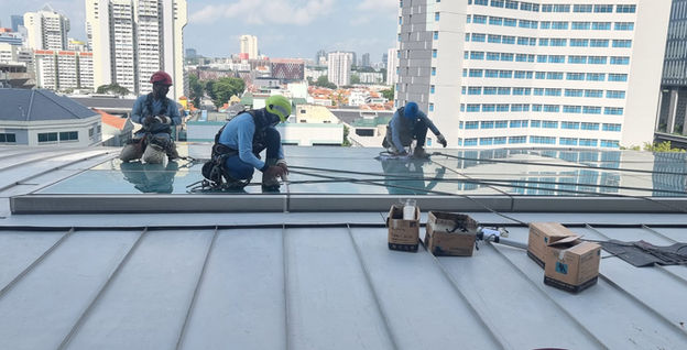 City square mall rooftop repair