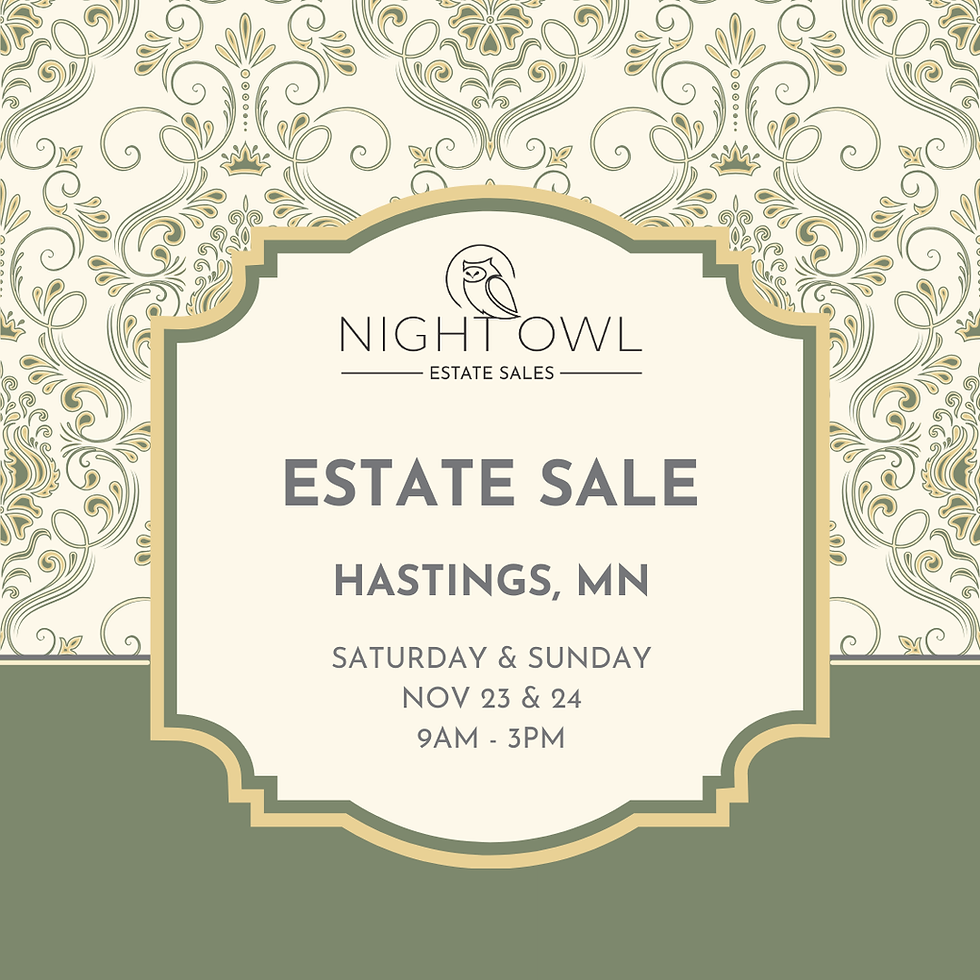 PACKED ESTATE SALE IN HASTINGS, MN