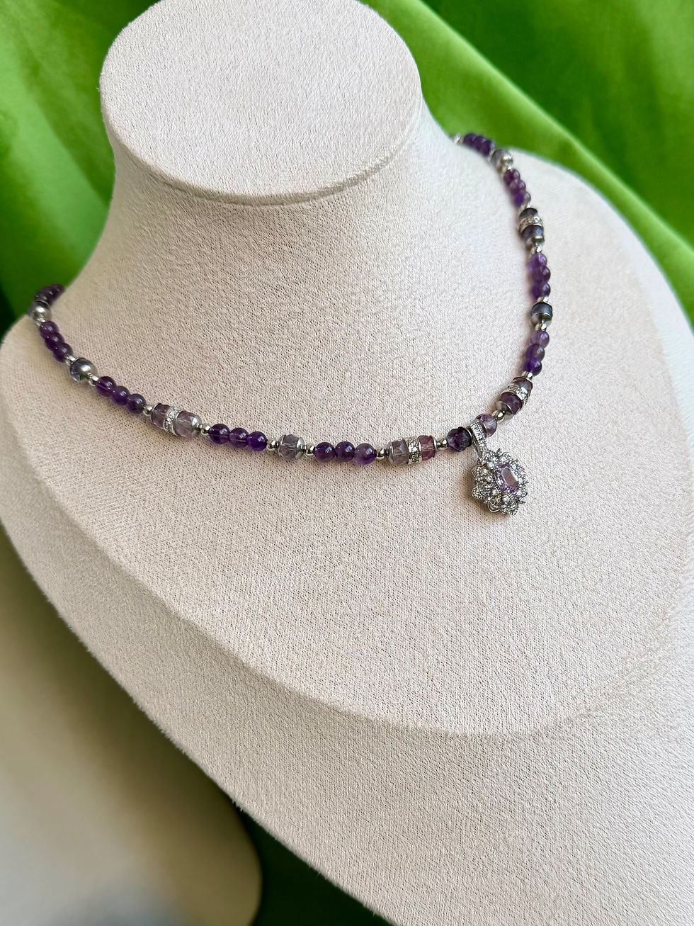 Thumbnail: Necklace “amethyst & fluorite”