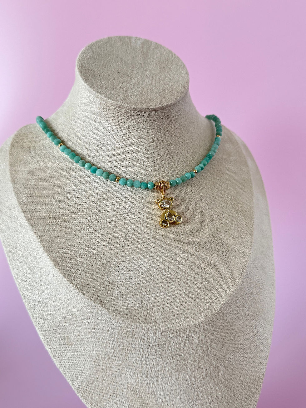 תמונה ממוזערת: Necklace “Teddy” with Amazonite 