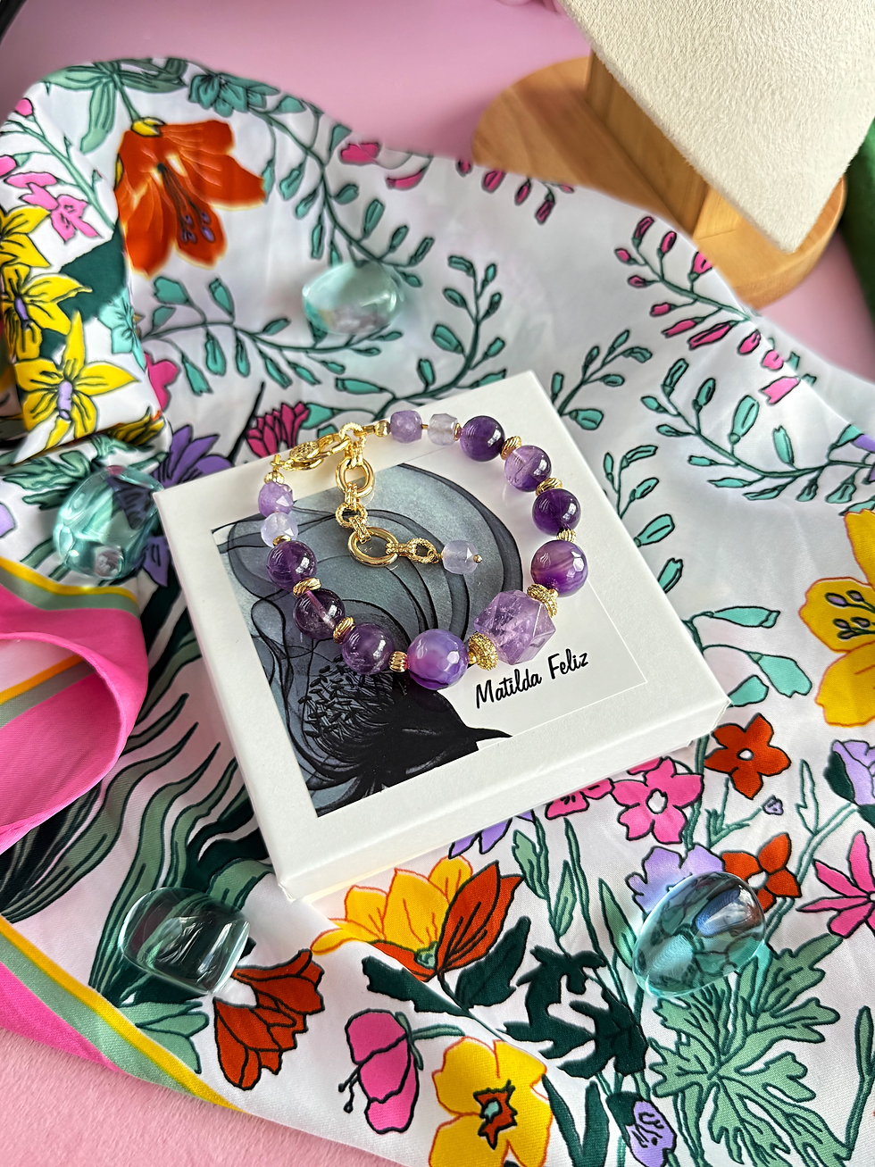 תמונה ממוזערת: Bracelet with amethyst 