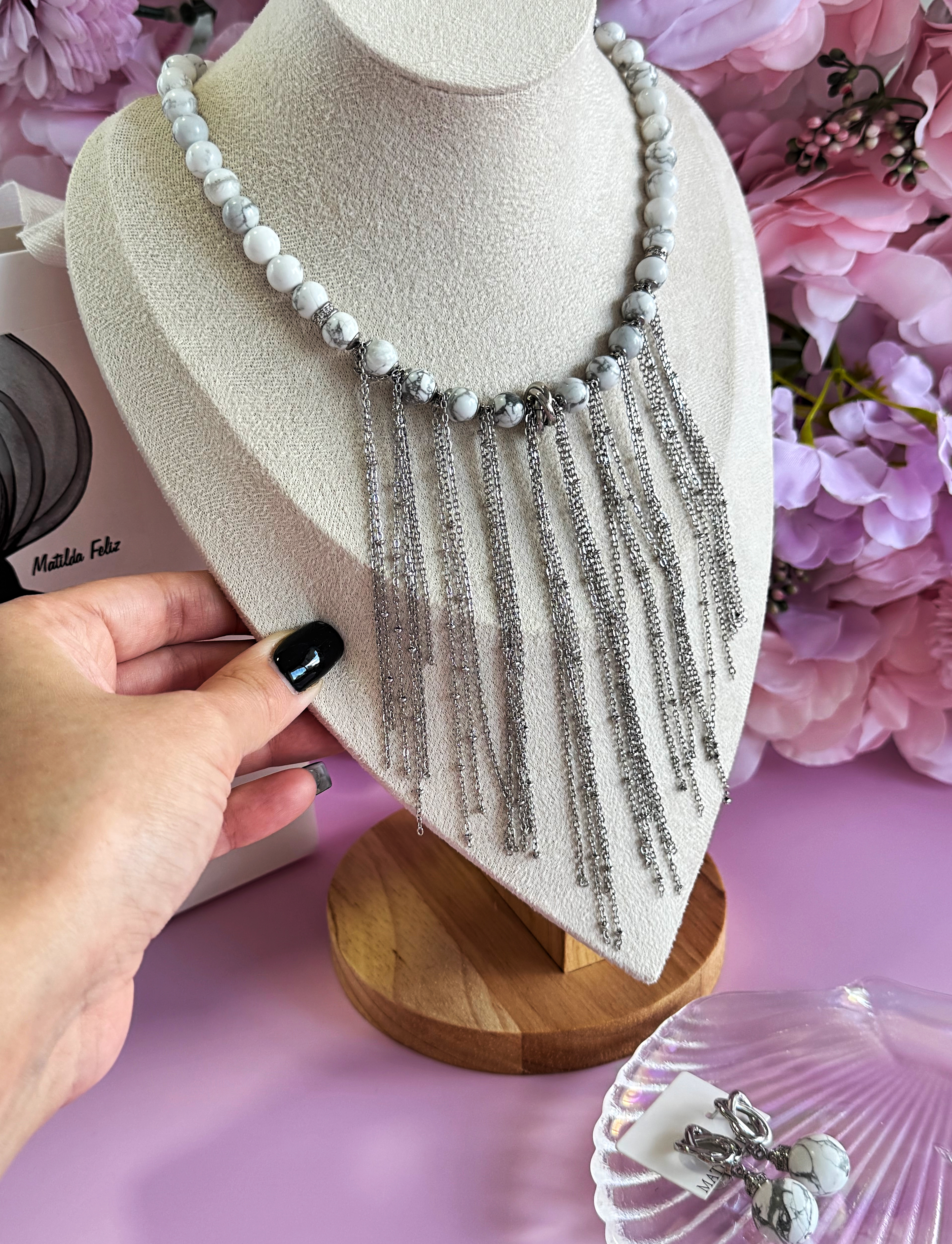 Gowlite Waterfall Necklace