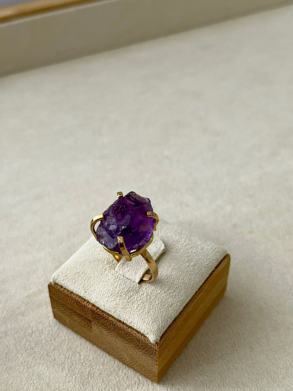 תמונה ממוזערת: Ring with Amethyst 